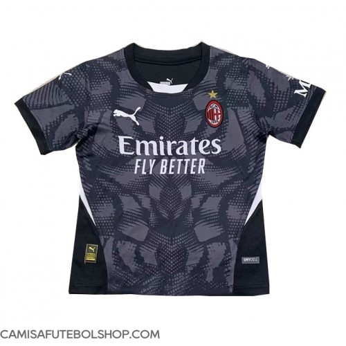 Camisa de time de futebol AC Milan Goleiro Replicas 1º Equipamento 2024-25 Manga Curta